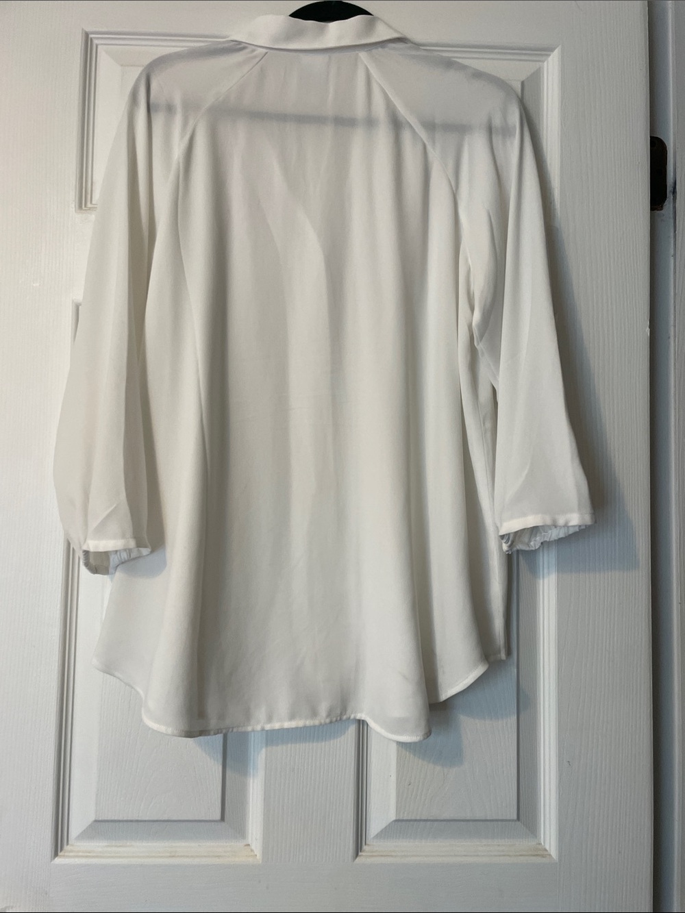 CAbi White Classic Button-Down Blouse - Picture 7 of 7